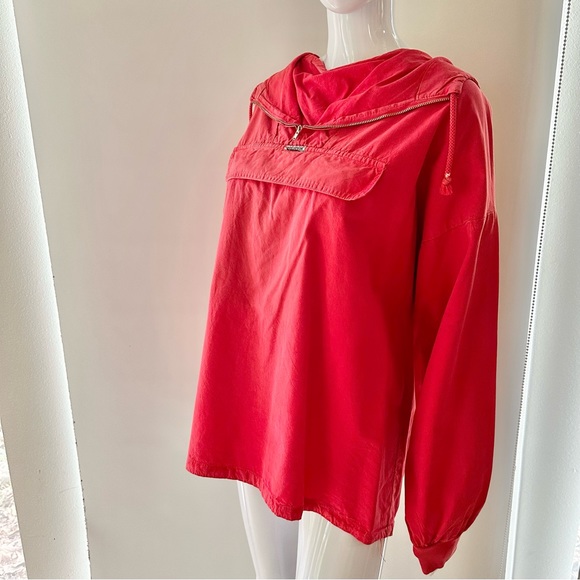 RCollection red cotton poplin hoodie. Women’s Medium. - Picture 3 of 11